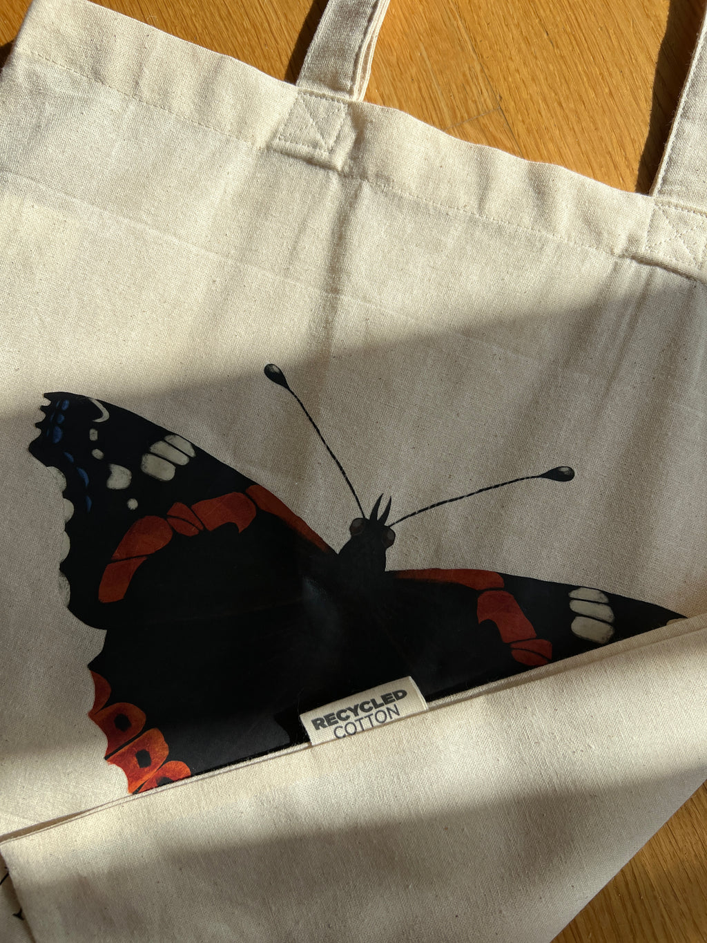 Mulepose og notesbog