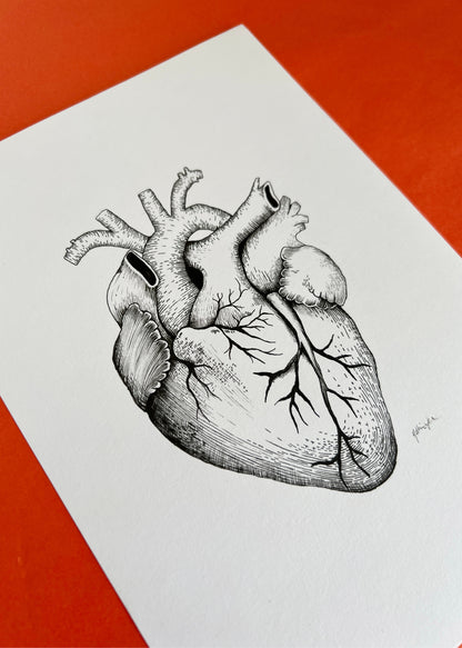 Originalt værk — Hjerte, A5